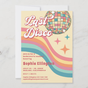 Laatste Disco 70's Retro Bachelorette weekend Kaart