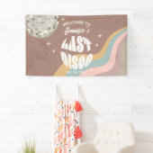 Laatste Disco 70s Retro Groovy vrijgezellenfeest Spandoek (Insitu)