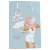 Laatste Disco Bachelorette Blauw Medium Cadeauzakje (Voorkant)