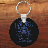 Laatste Disco Bachelorette-feest Est. 2025 Team Br Sleutelhanger (Voorkant)
