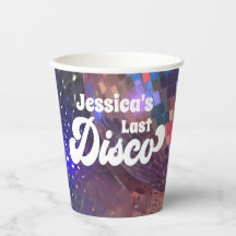 Laatste Disco Bachelorette Feest Paarse Spiegelbal