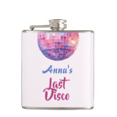 Laatste Disco Bachelorette Feest | Roze Flask Heupfles (Voorkant)