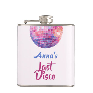 Laatste Disco Bachelorette Feest   Roze Flask Heupfles