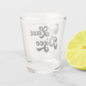 Laatste Disco Bachelorette Feest Shotglas Shot Glas (Achterkant)