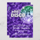 Laatste Disco Bachelorette Kaart (Voorkant / Achterkant)