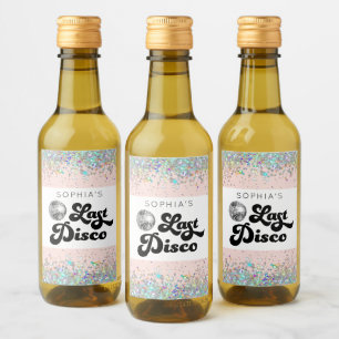 Laatste Disco Bachelorette Mini Wijnlabels Wijn Etiket