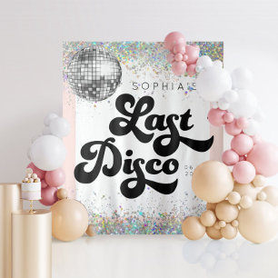 Laatste Disco Bachelorette Party Backdrop Confetti Wandkleed