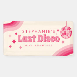 Laatste Disco Bachelorette Party Custom Banner