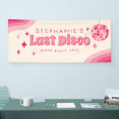 Laatste Disco Bachelorette Party Custom Banner (Beurs)