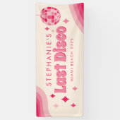 Laatste Disco Bachelorette Party Custom Banner (Verticaal)