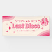Laatste Disco Bachelorette Party Custom Banner (Horizontaal)