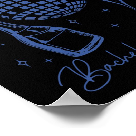 Laatste Disco Bachelorette Party Est. Team Bride 2 Poster (Hoek)