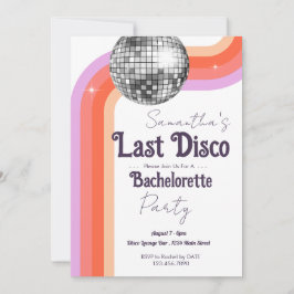 Laatste Disco Bachelorette Party Kaart
