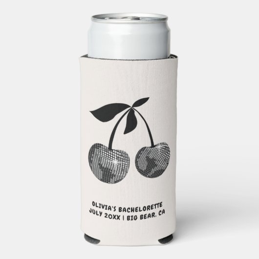 Laatste Disco Bachelorette Party Kersenkoeler Seltzer Blikjeskoeler (Seltzer Achterkant)