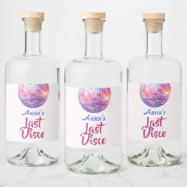 Laatste Disco Bachelorette Party Liquor Labels Likeurfles Etiket