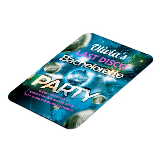 Laatste Disco Bachelorette Party Magneet (Linkerzijde)
