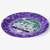 Laatste Disco Bachelorette Party Papieren Bordje (Gekanteld)