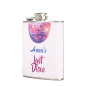 Laatste Disco Bachelorette Party | Roze Fles Heupfles (Links)