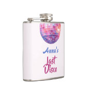 Laatste Disco Bachelorette Party | Roze Fles Heupfles (Rechts)