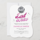 Laatste Disco Bachelorette Party thema Koe druk Kaart (Voorkant)