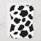 Laatste Disco Bachelorette Party thema Koe druk Kaart (Achterkant)