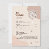 Laatste Disco Bachelorette Retro 70 Weekend Route Kaart (Achterkant)