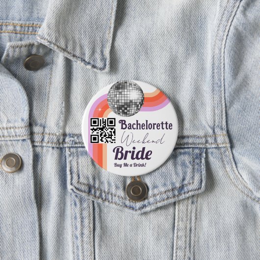 Laatste Disco Bachelorette Weekend Button (In situ)