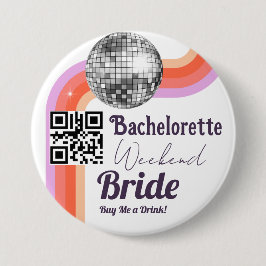 Laatste Disco Bachelorette Weekend Button