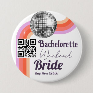 Laatste Disco Bachelorette Weekend Button