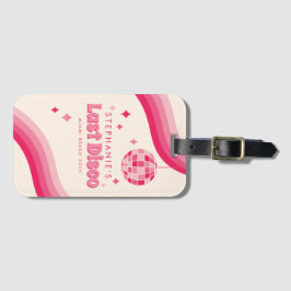 Laatste Disco Bachelorette Weekend Custom Bagagela Bagagelabel