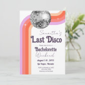 Laatste Disco Bachelorette Weekend en Reisprogramm Kaart (Staand voorkant)