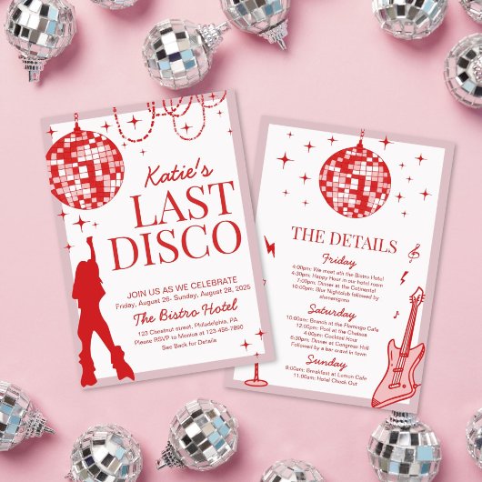 Laatste Disco Bachelorette Weekend Itinerarium Kaart