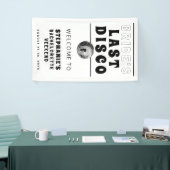 Laatste Disco Bachelorette Weekend zwart-wit Spandoek (Beurs)