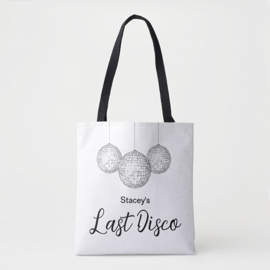 Laatste Disco Bal Bachelorette Party Bridal Tote Bag (Voorkant)