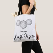 Laatste Disco Bal Bachelorette Party Bridal Tote Bag (Dichtbij)