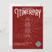 Laatste Disco Bal Coquette Kersen Rood Vrijgezelle Kaart (Achterkant)