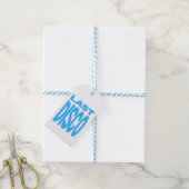 Laatste Disco Blauwe Meidenavond Bruiloft Cadeaulabel (Met Touw)