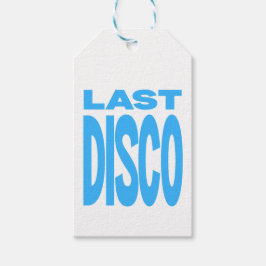 Laatste Disco Blauwe Meidenavond Bruiloft Cadeaulabel
