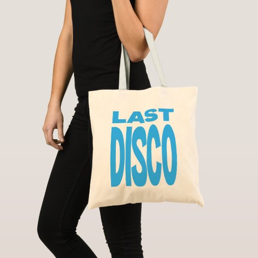 Laatste Disco Blauwe Meidenavond Bruiloft Tote Bag (Voorkant (product))
