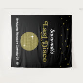 Laatste Disco Bruid Meisjesuitstap Groovy Retro Wandkleed (Voorkant (horizontaal))