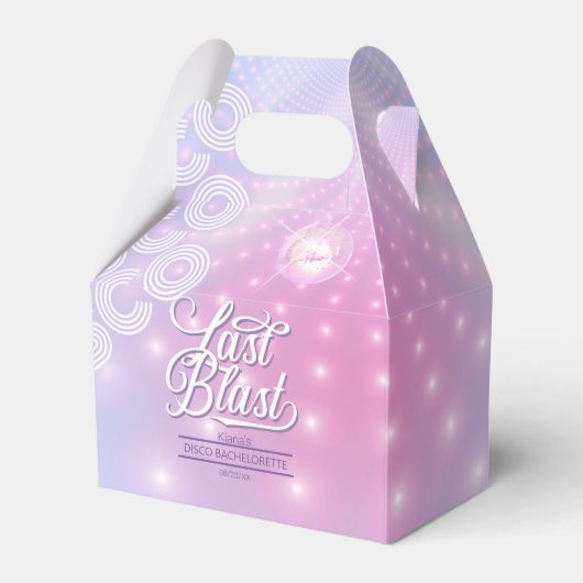 Laatste Disco Bruidsfeestje ID928 Bedankdoosjes (Voorkant Zijde)
