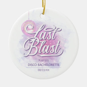 Laatste Disco Bruidsfeestje ID928 Keramisch Ornament