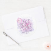 Laatste Disco Bruidsfeestje ID928 Ronde Sticker (Envelop)