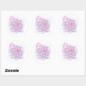Laatste Disco Bruidsfeestje ID928 Ronde Sticker (Vel)