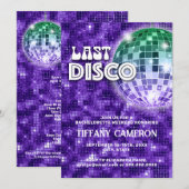 Laatste Disco Bruidsmeisje Kaart (Voorkant / Achterkant)