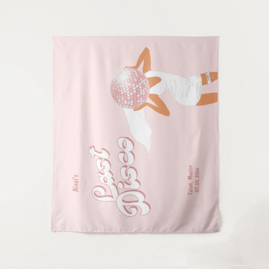 Laatste Disco Bruidsmeisje Wandkleed (Voorkant)