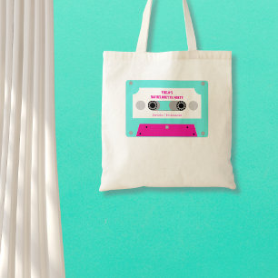 Laatste Disco Cassettebandje vrijgezellenfeest Tote Bag