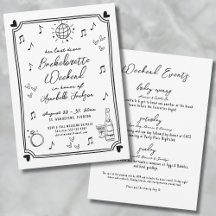 Laatste Disco Hand getrokken vrijgezellenfeest