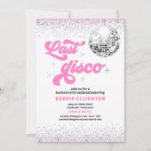 Laatste Disco Hot Pink Bachelorette Weekend Kaart (Voorkant)