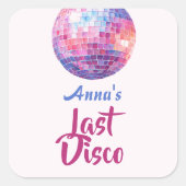 Laatste Disco Meidenavond Sticker (Voorkant)